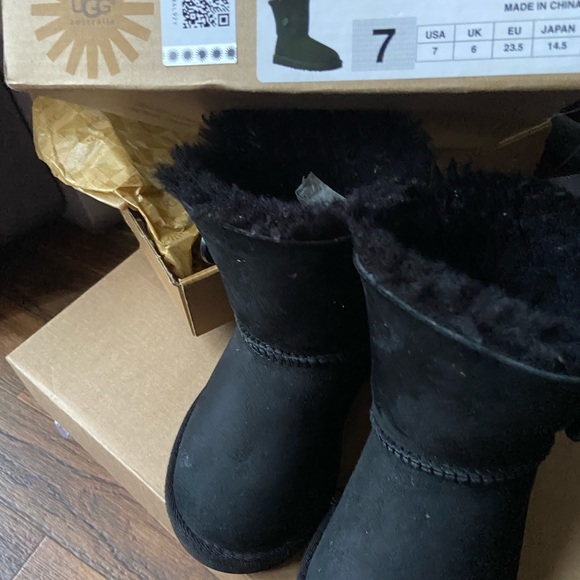 Black boots for little girls original box size 7 - Picture 6 of 8